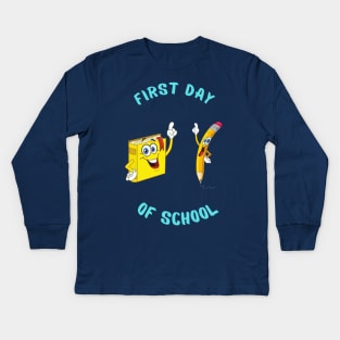 First day of school Kids Long Sleeve T-Shirt